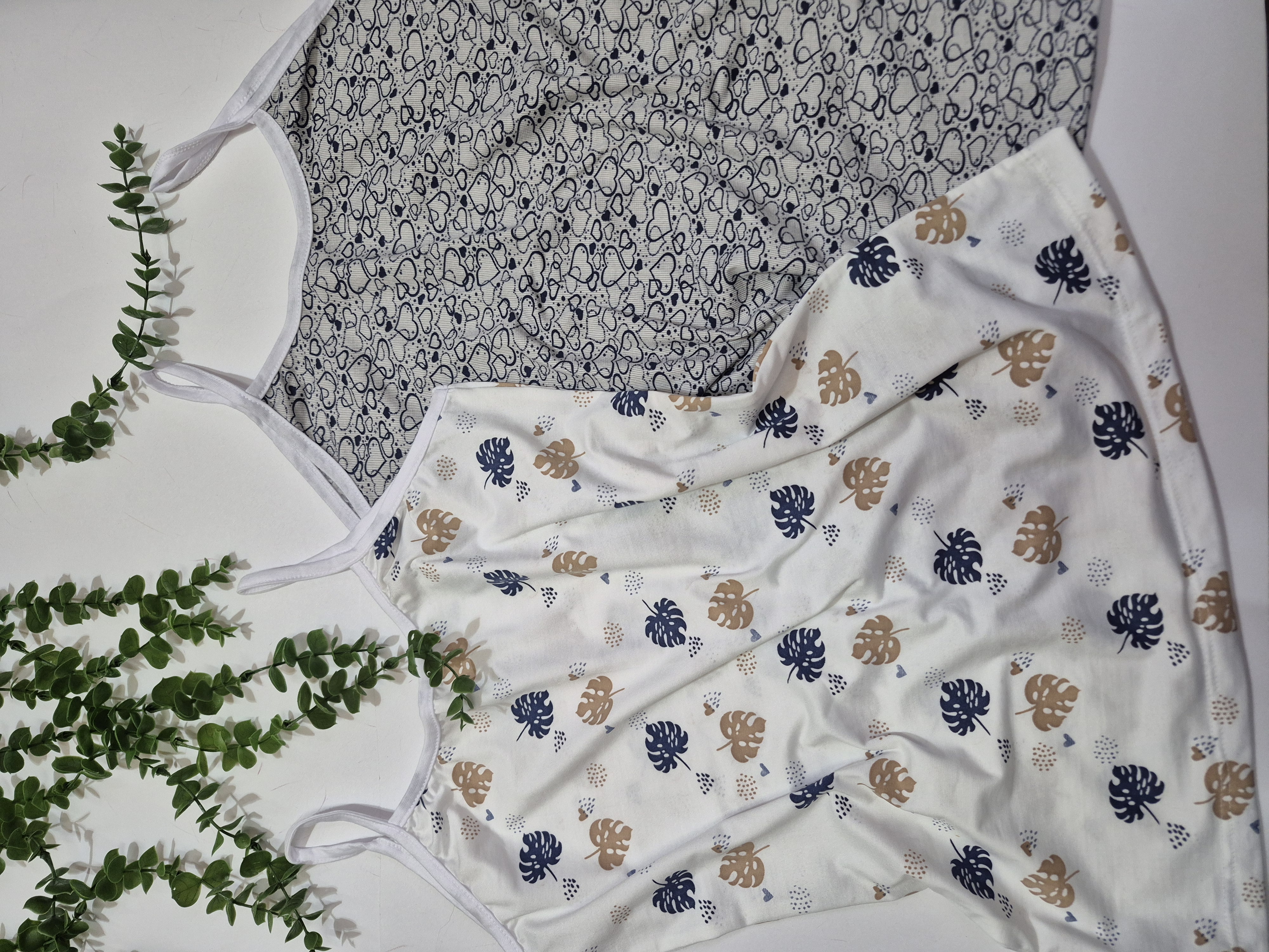 تاپ نخ پنبه طرح دار
